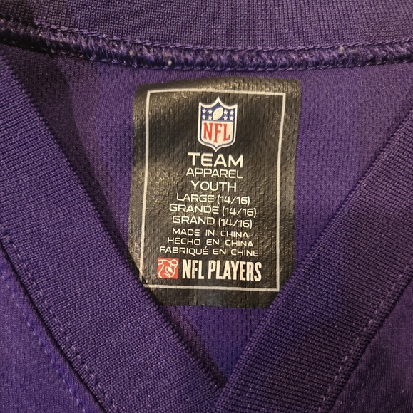 Harrison Smith Minneosta Vikings Youth Large Jersey - Picture 2 of 5